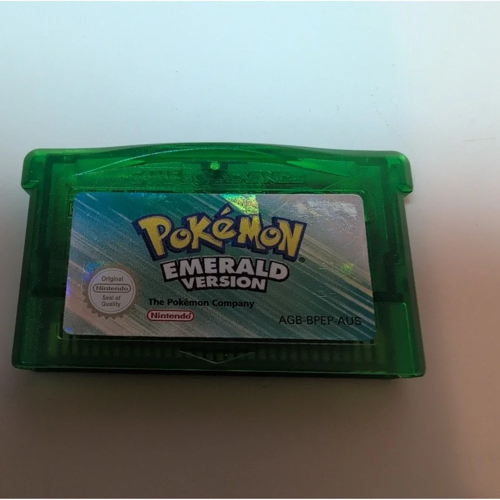Pokémon Emerald Version Nintendo Game Boy Advance GBA AUS Cartridge AGB-BPEP-AUS